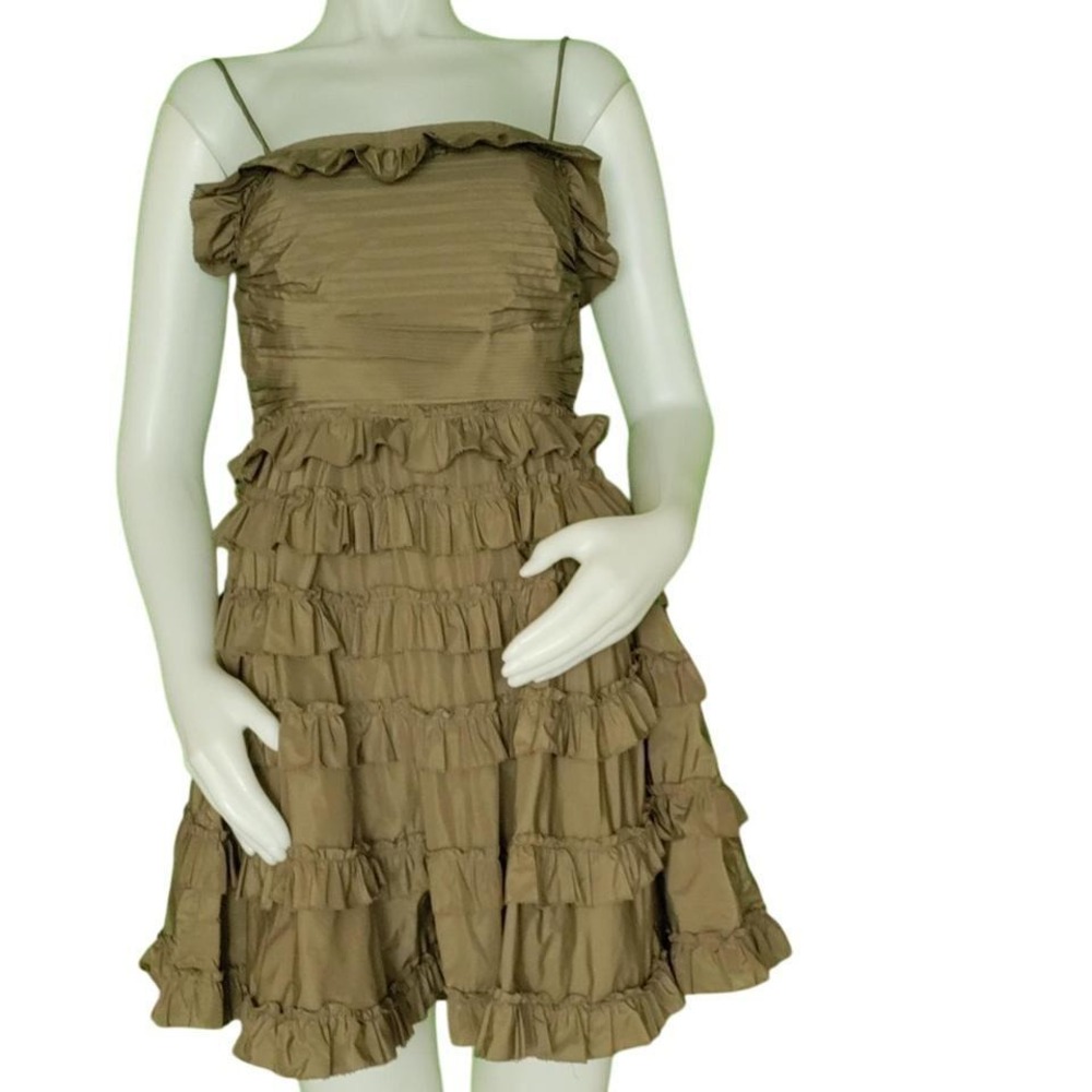 NWT $700 RED‎ Valentino evening ruched dress. IT 40 US 4